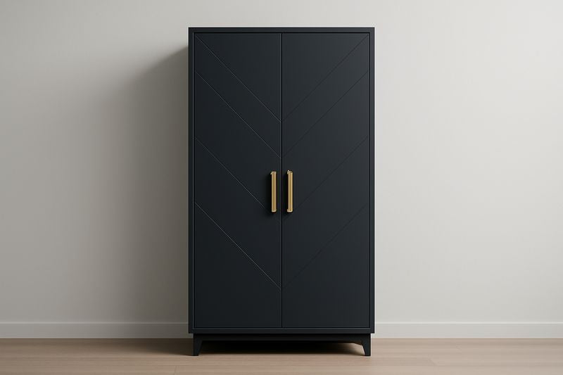 Armoire noire de 180 x 100 x 50 cm - Article