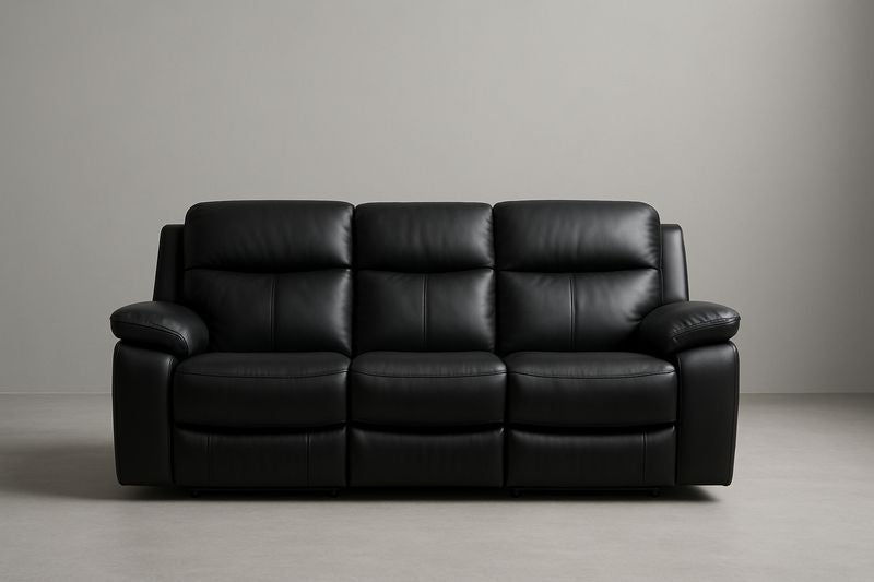 Canapé 3 en similicuir noir - Article