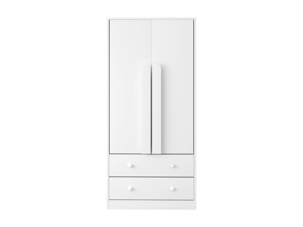 Armoire 70x40x170 cm - 2/2 avec - Blanche