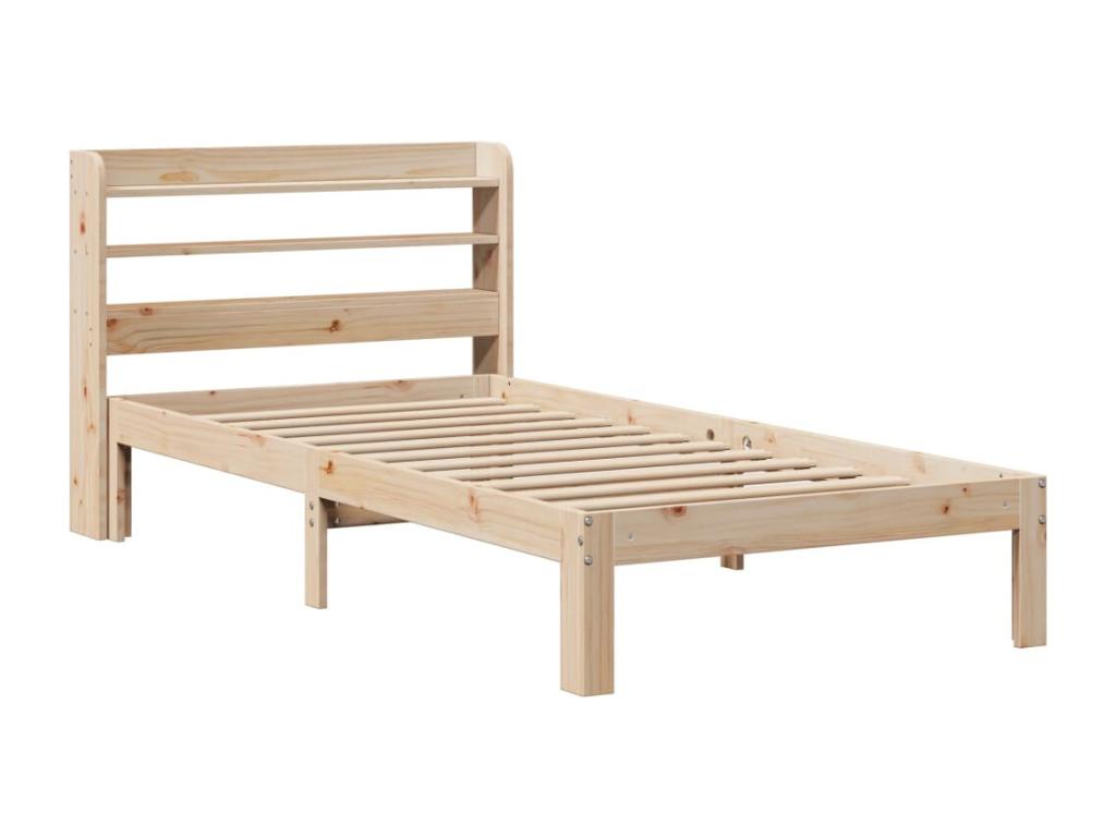 Cadre de lit avec sommier à lattes de 90 x 190 cm - Article