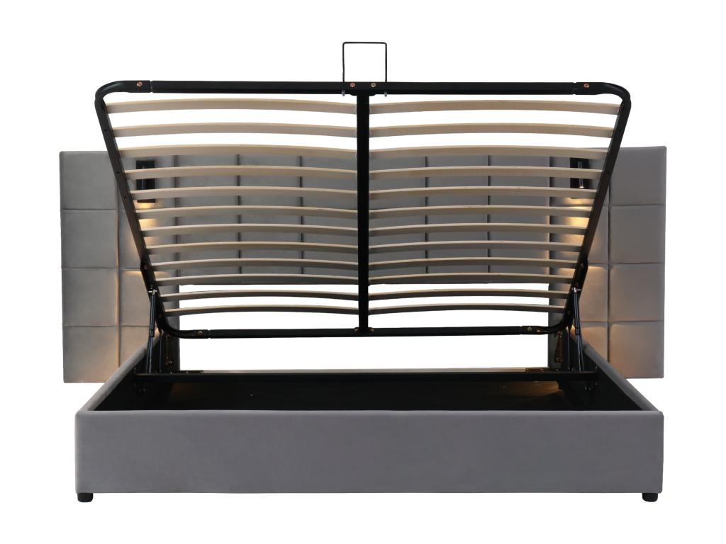 Lit - 160x200cm - Avec LED et - Sans