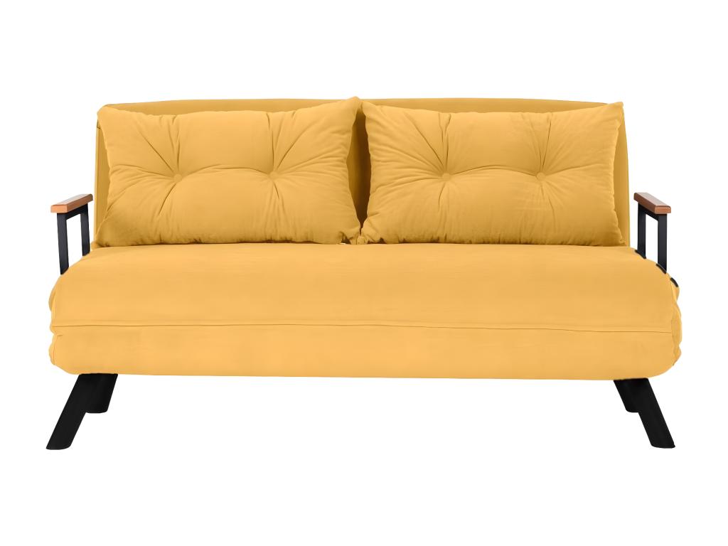 Canapé 2 places convertible en tissu - Article