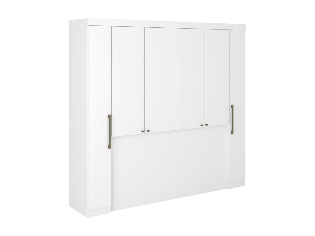 Lit 6 places avec rangement - 206 cm - Blanc