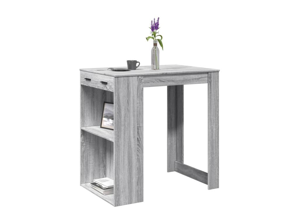 Table de bar grise 102x70x103,5 cm - Article